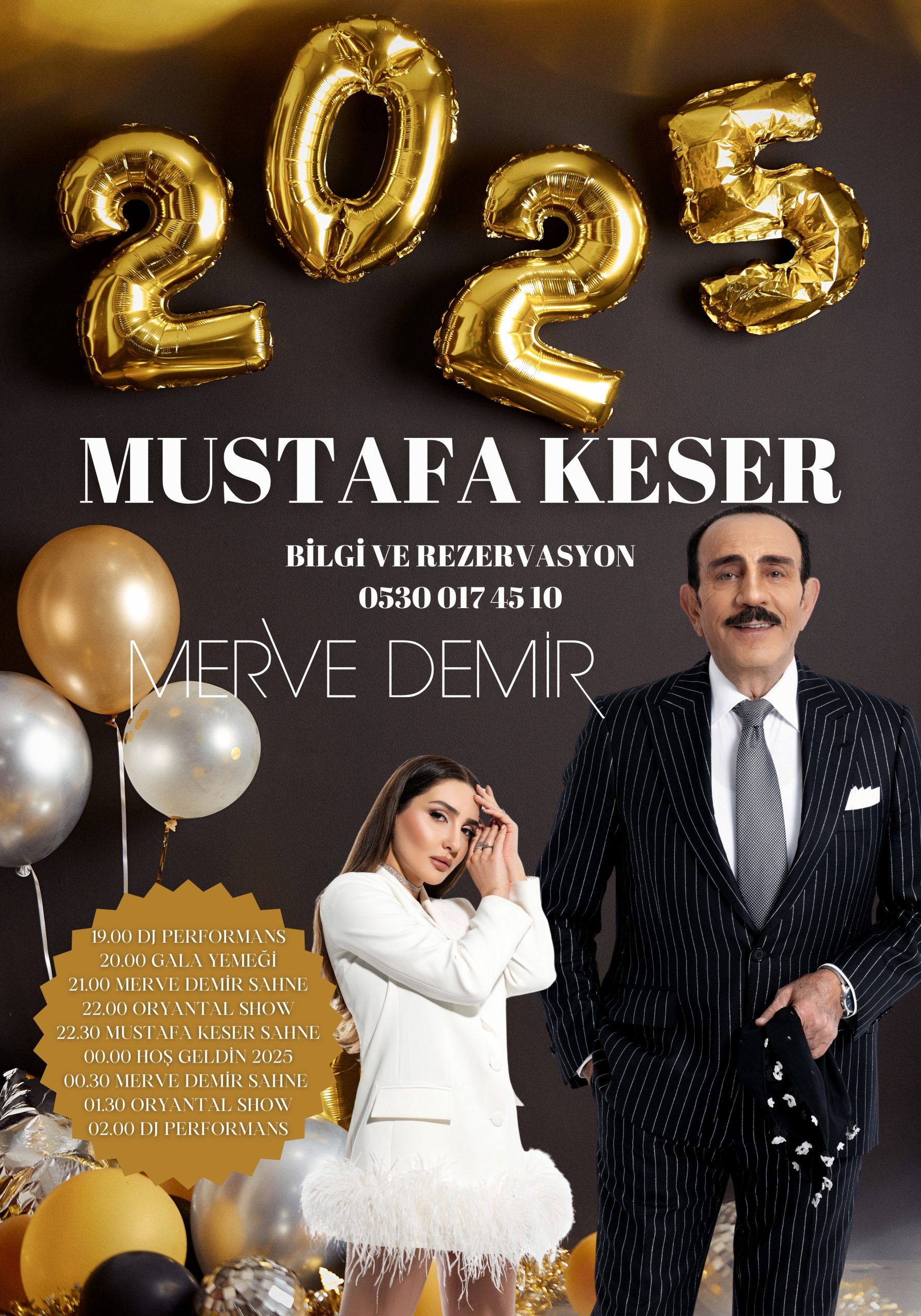 Mustafa Keser ve Merve Demir ile Muhteşem Bir Yılbaşı Gecesi Saklı Sofrada Sizleri Bekliyor